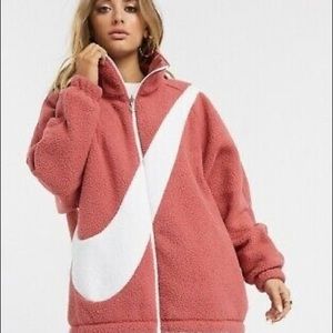Reversible Oversized Nike Sherpa Fill Zip